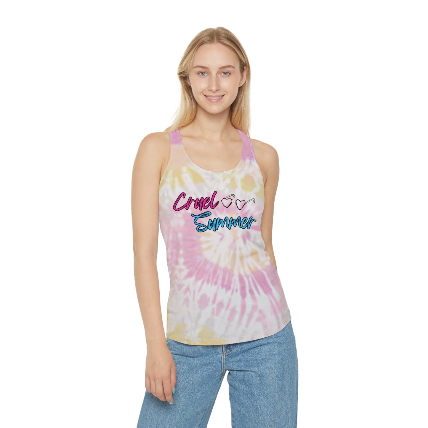 Cruel Summer Tie Dye Racerback Tank Top