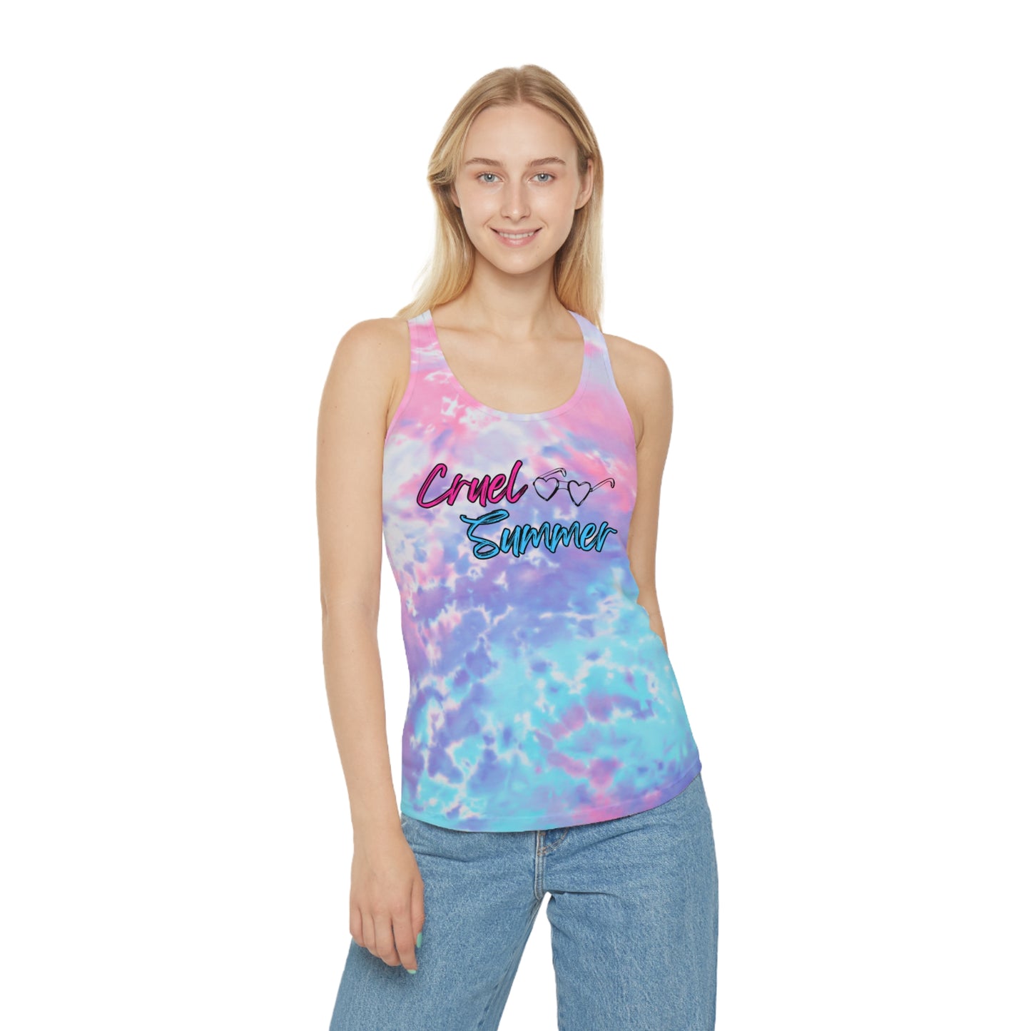 Cruel Summer Tie Dye Racerback Tank Top