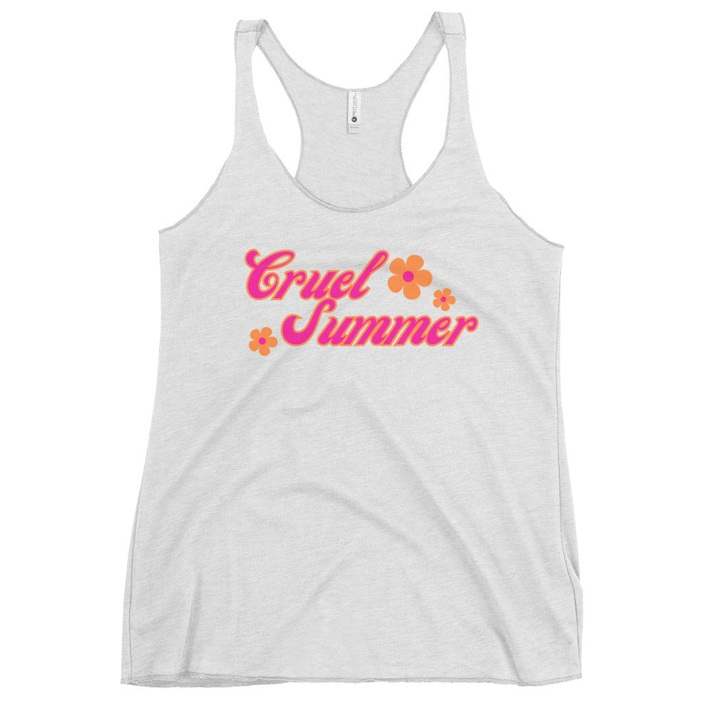 Cruel Summer (Flowers) Women's Racerback Tank