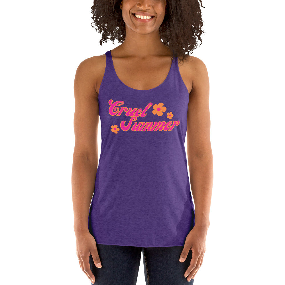 Cruel Summer (Flowers) Women's Racerback Tank