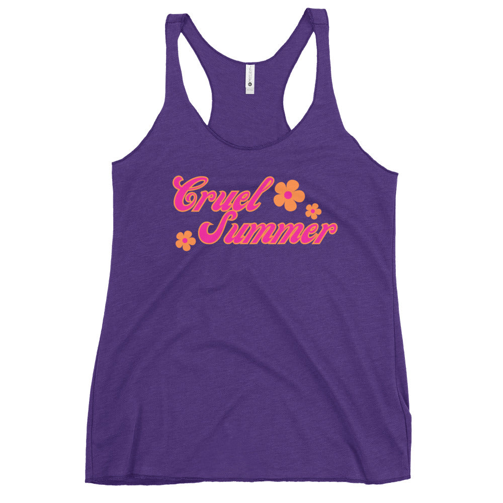 Cruel Summer (Flowers) Women's Racerback Tank