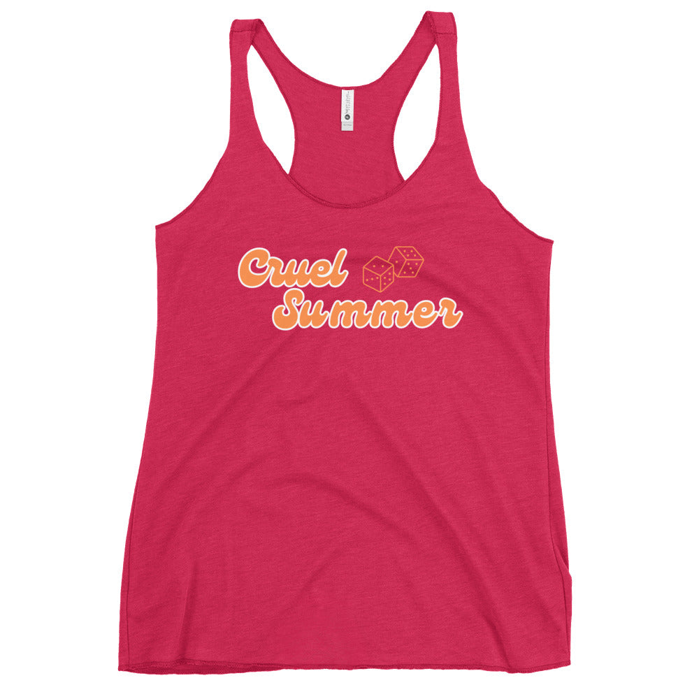 Cruel Summer (Dice) Women's Racerback Tank