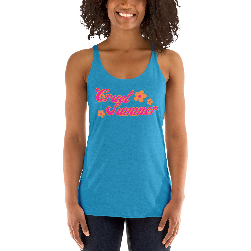 Cruel Summer (Flowers) Women's Racerback Tank