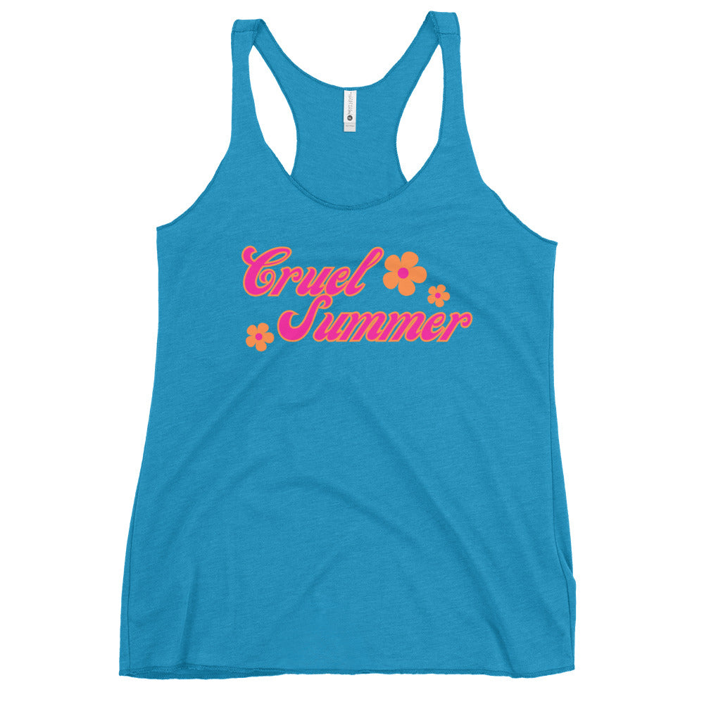 Cruel Summer (Flowers) Women's Racerback Tank